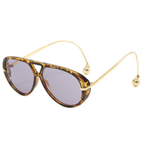 Light Leopard Print - Light Purple Lenses