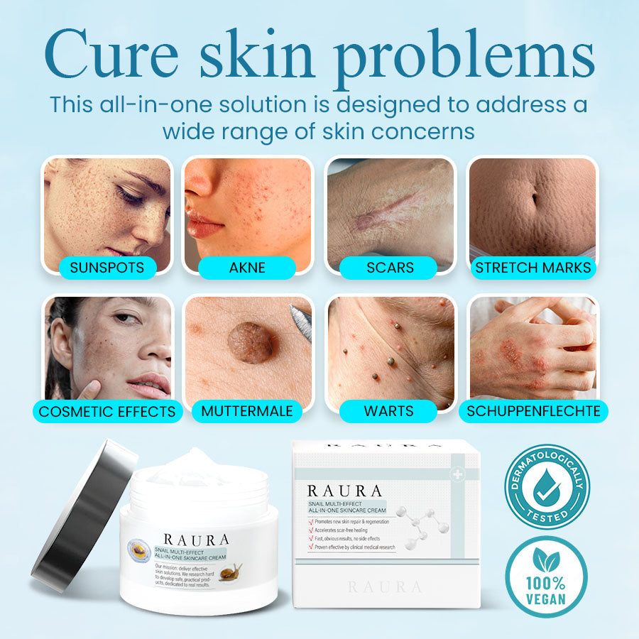 Raura™ Snail 🐌Multi-effect All-in-one Skincare Cream