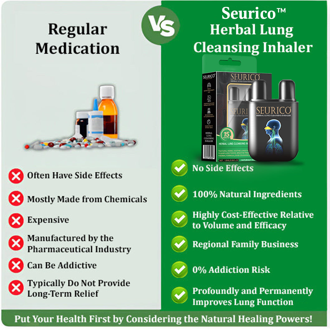 💜✅Official Store Seurico™ herbal lung cleansing inhaler 👨⚕️FDA Certification(💝 Cough, wheezing, shortness of breath, sputum, stuffy nose, bronchitis, bronchitis, allergy symptoms, lung discomfort💝)