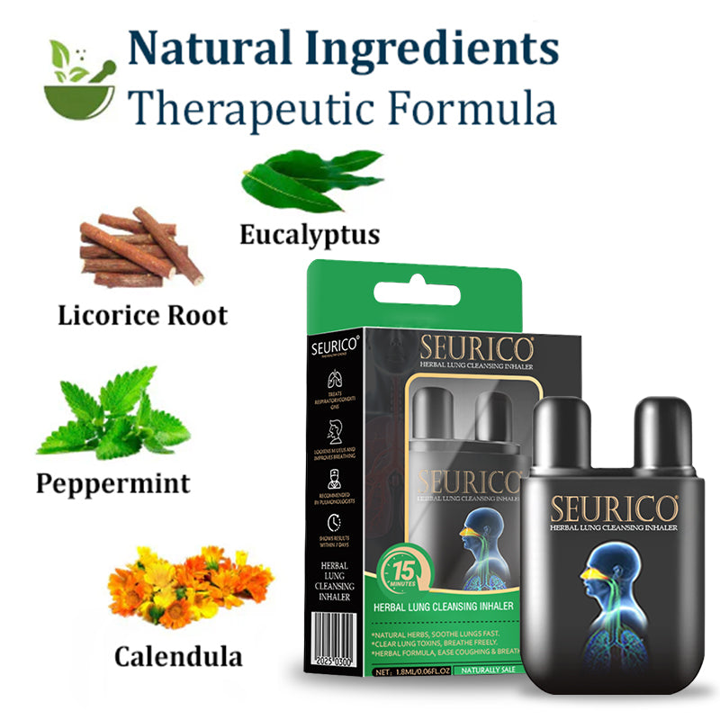💜✅Official Store Seurico™ herbal lung cleansing inhaler 👨⚕️FDA Certification(💝 Cough, wheezing, shortness of breath, sputum, stuffy nose, bronchitis, bronchitis, allergy symptoms, lung discomfort💝)