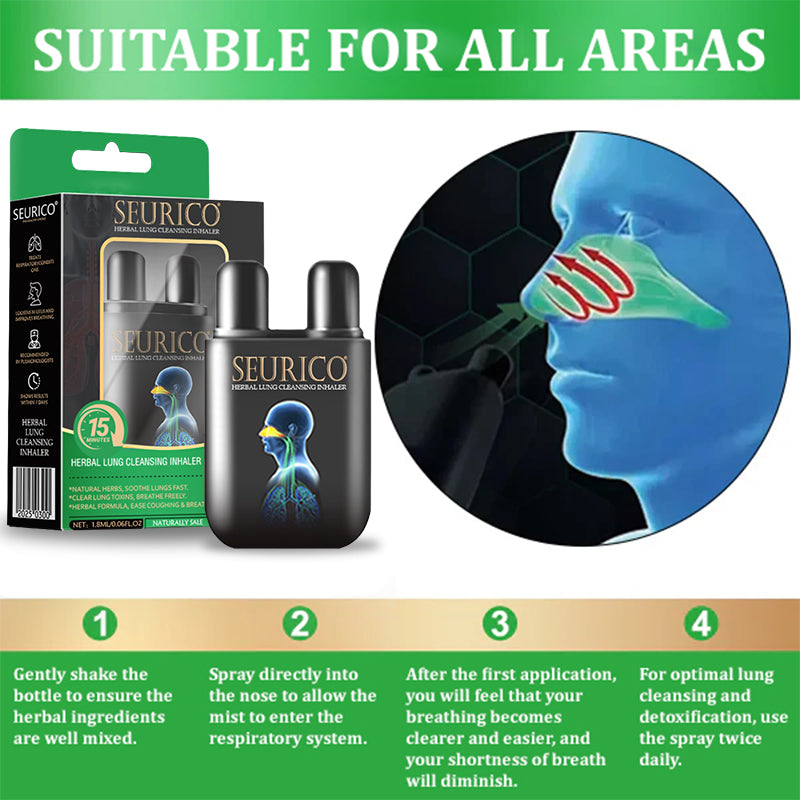 💜✅Official Store Seurico™ herbal lung cleansing inhaler 👨⚕️FDA Certification(💝 Cough, wheezing, shortness of breath, sputum, stuffy nose, bronchitis, bronchitis, allergy symptoms, lung discomfort💝)