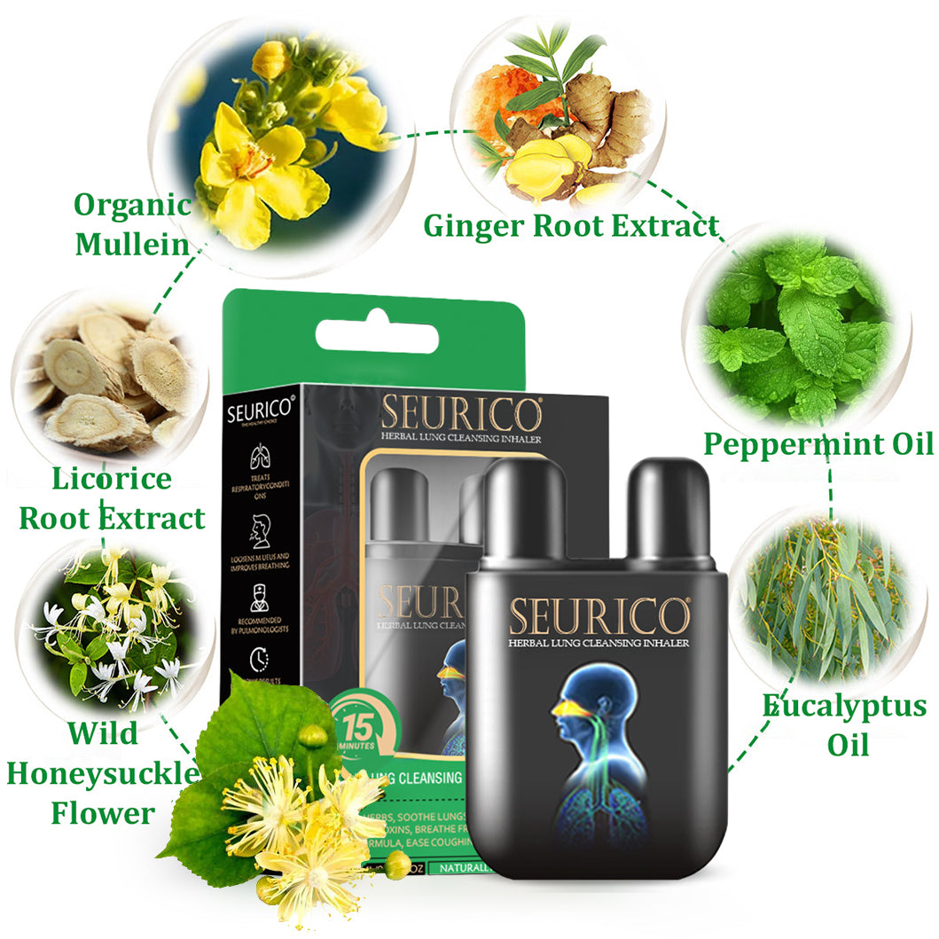 💜✅Official Store Seurico™ herbal lung cleansing inhaler 👨⚕️FDA Certification(💝 Cough, wheezing, shortness of breath, sputum, stuffy nose, bronchitis, bronchitis, allergy symptoms, lung discomfort💝)