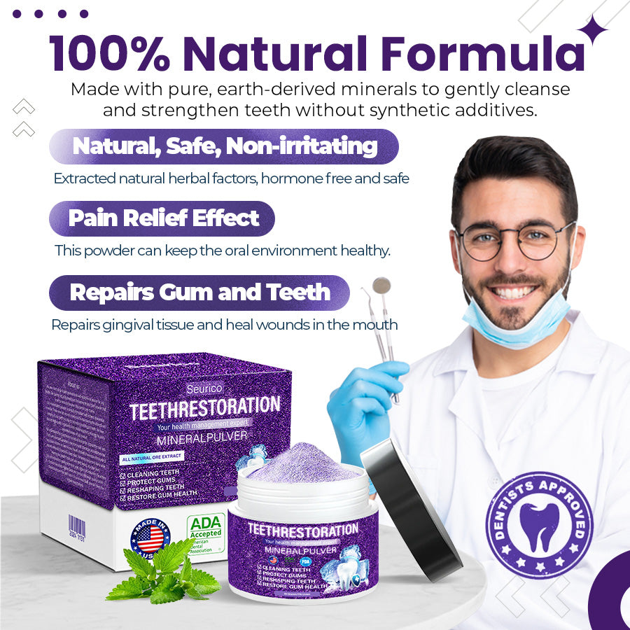 Seurico™ Natural Mineral Tooth Powder 🧑🏽⚕️TGA-Certified