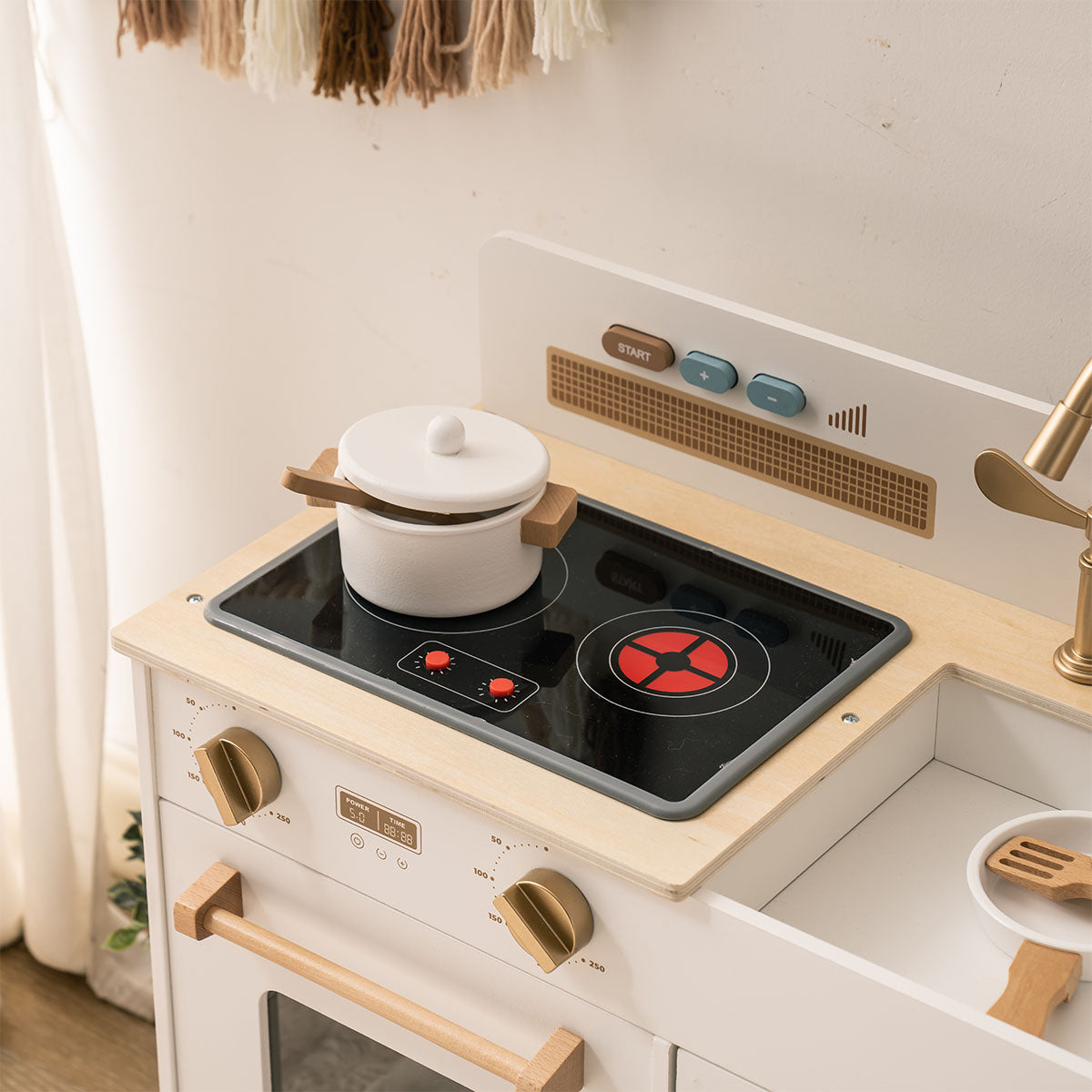 ROBUD Montessori Wooden Play Kitchen