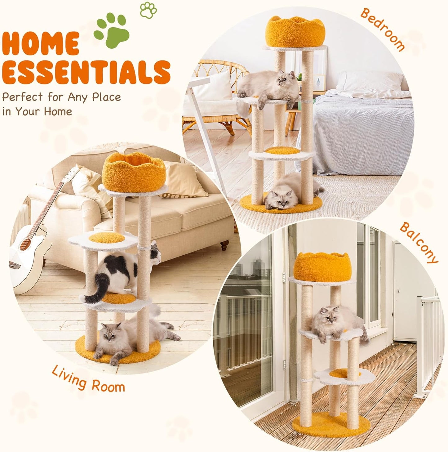 Fried Egg Cat Tree