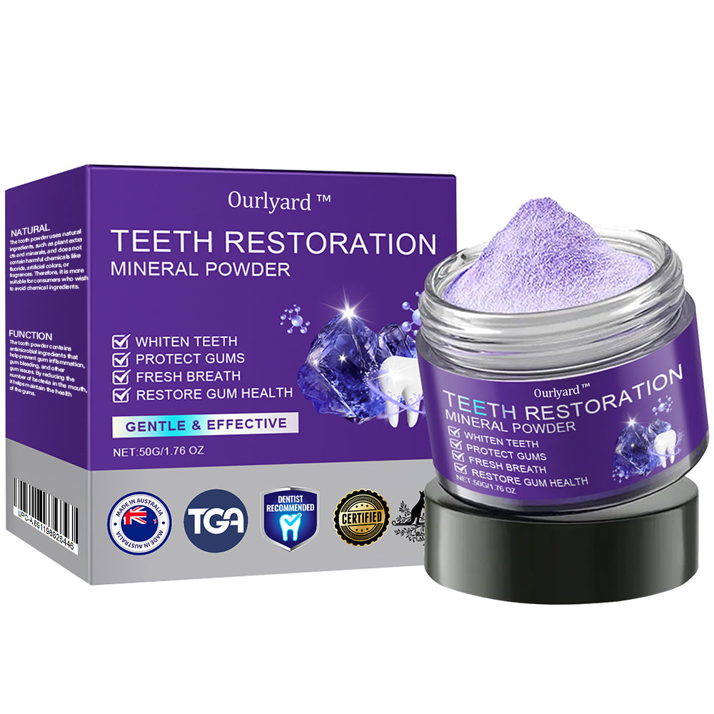 ✅Official Store | Ourlyard™ Tooth Health Mineral Powder🧑🏽‍⚕️TGA-Certified (for the treatment of periodontitis and oral ulcers, prevention of tooth loss, and repair of gum recession)