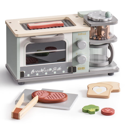 ROBUD Wooden Breakfast Set - Mint Green