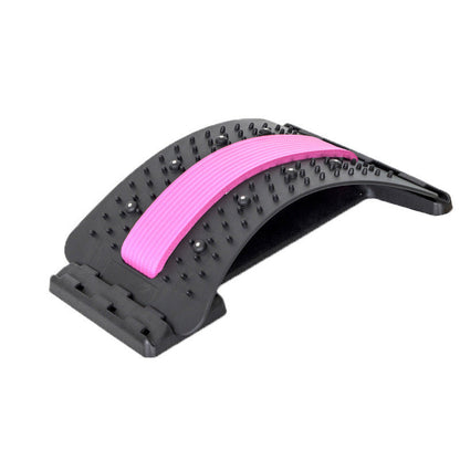 Back Stretecher for Lower Back Pain Relief - 4 Level Adjustable Lumbar Back Cracker Board