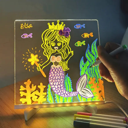 🎄 Christmas Sale: Light-Up Acrylic Dry Erase Board! ✨